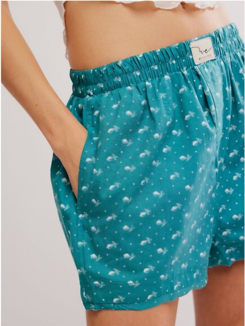 NWT Free People Intimately Day to Day Floral Boxer Shorts Green Combo XL - Picture 4 of 13